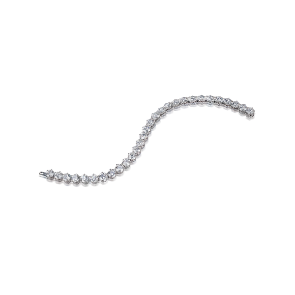 Round-Cut Diamond Tennis Bracelet